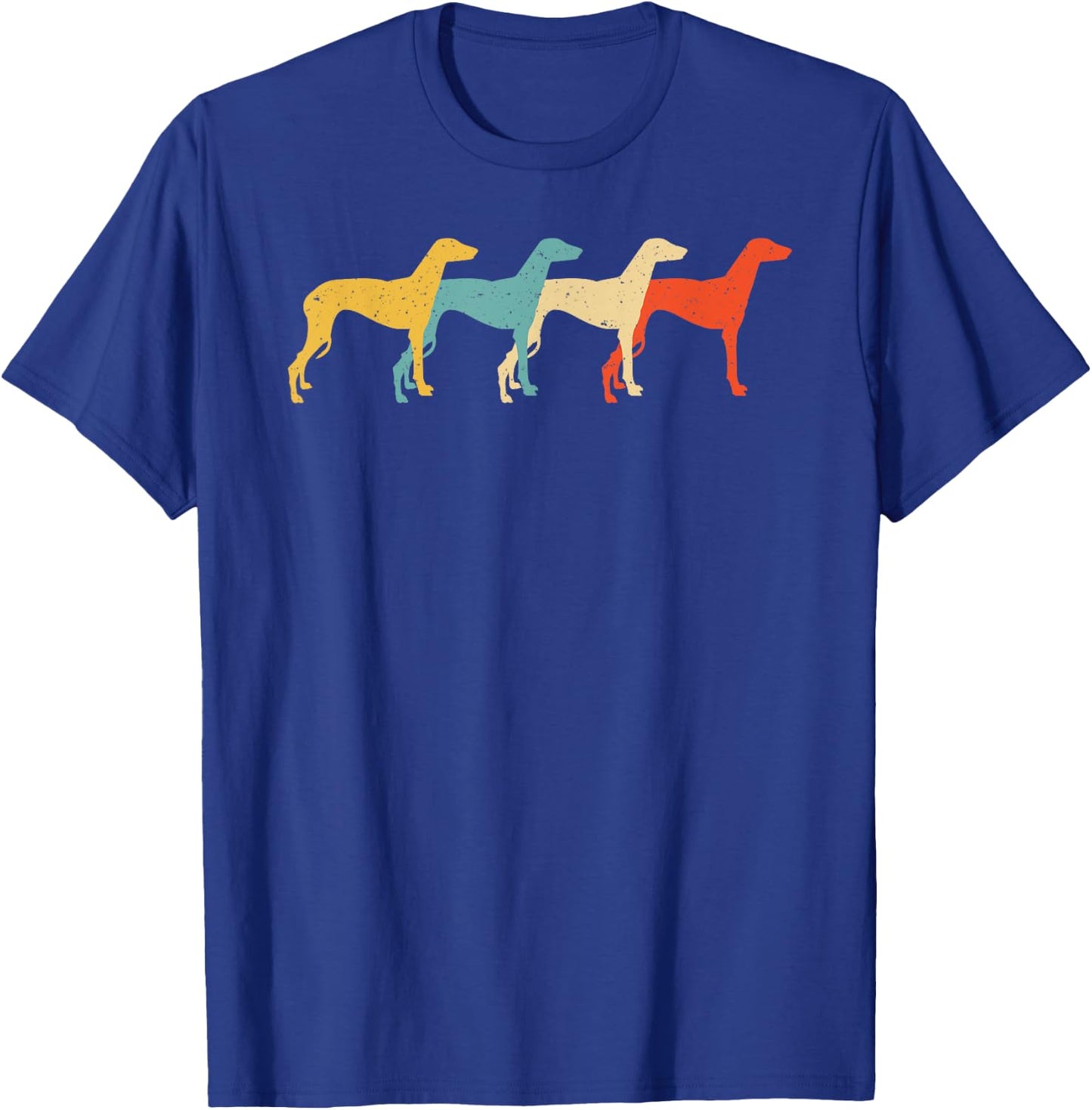 Greyhound Vintage Retro Dog Pet Racer Lover 60s 70s Gift Men Women Girls Kids T-Shirt - T-Shirt | Royal