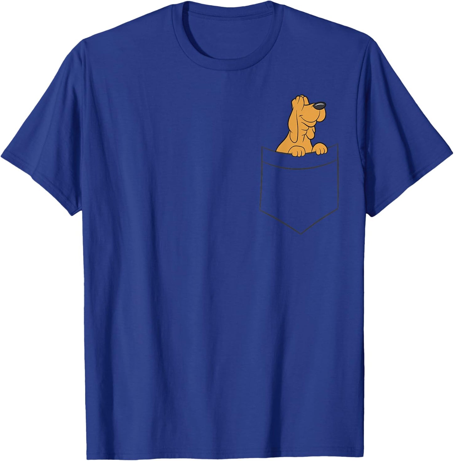 Bloodhound In a Pocket Cute Pocket Bloodhound Dog Women Girls Kids T-Shirt - T-Shirt | Royal