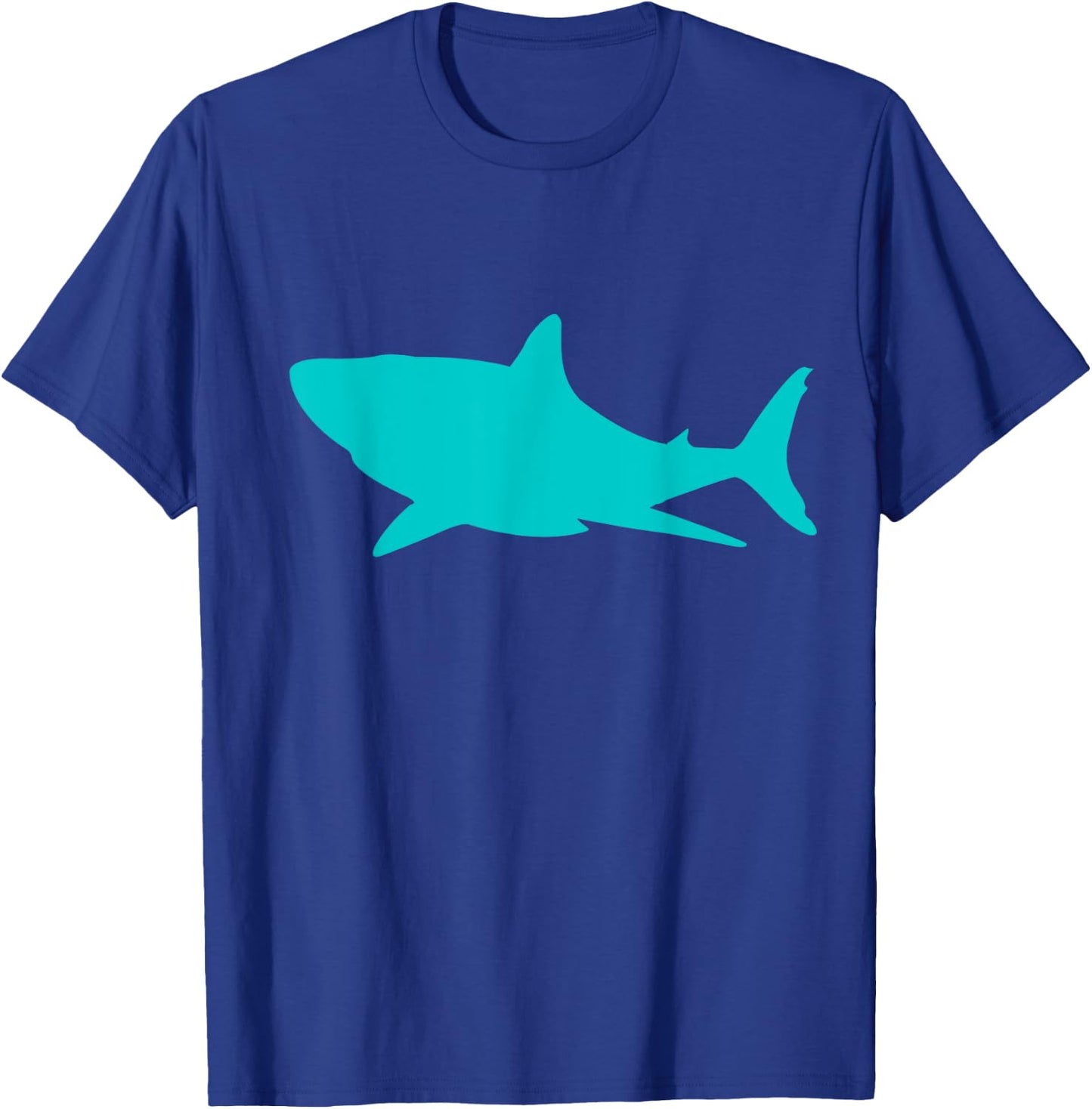 Teal Shark Lover Marine Graphic T-Shirt - T-Shirt | Royal