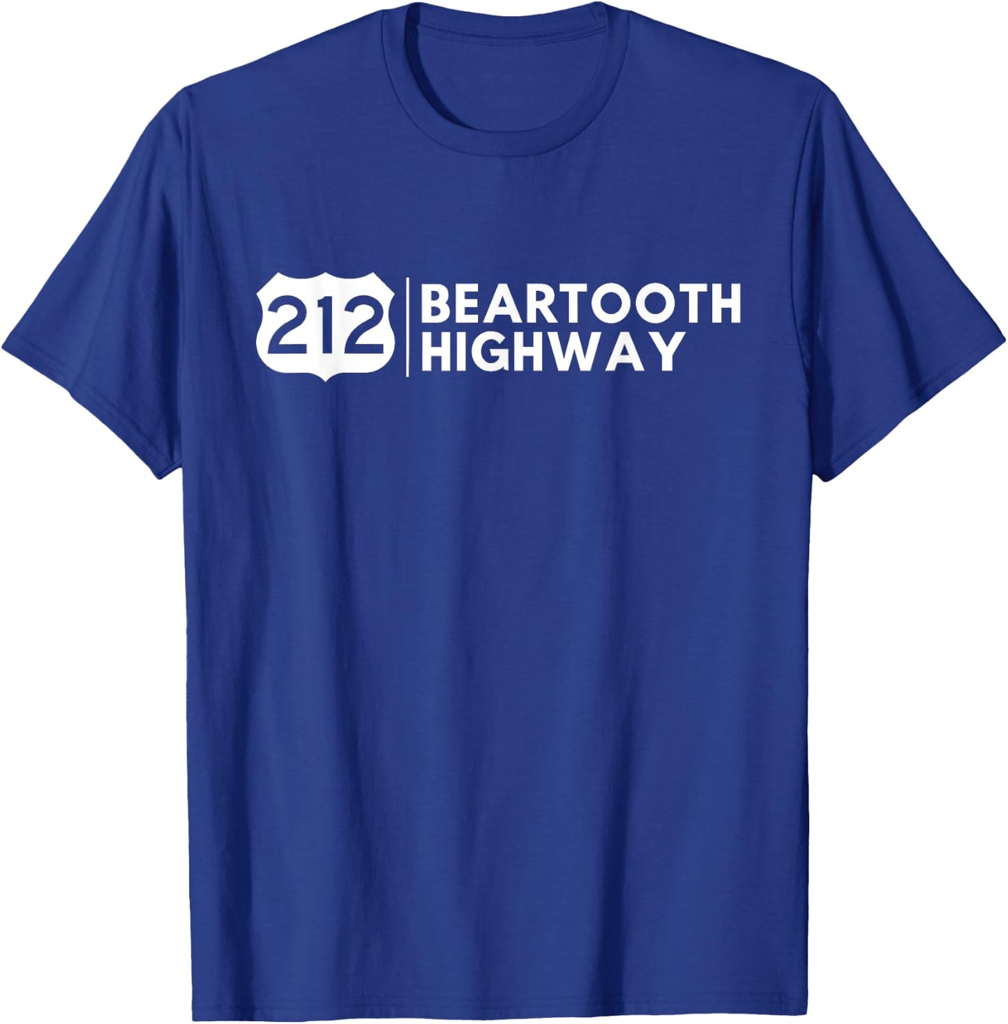 Beartooth Highway us 212 montana road T-Shirt - T-Shirt | Royal
