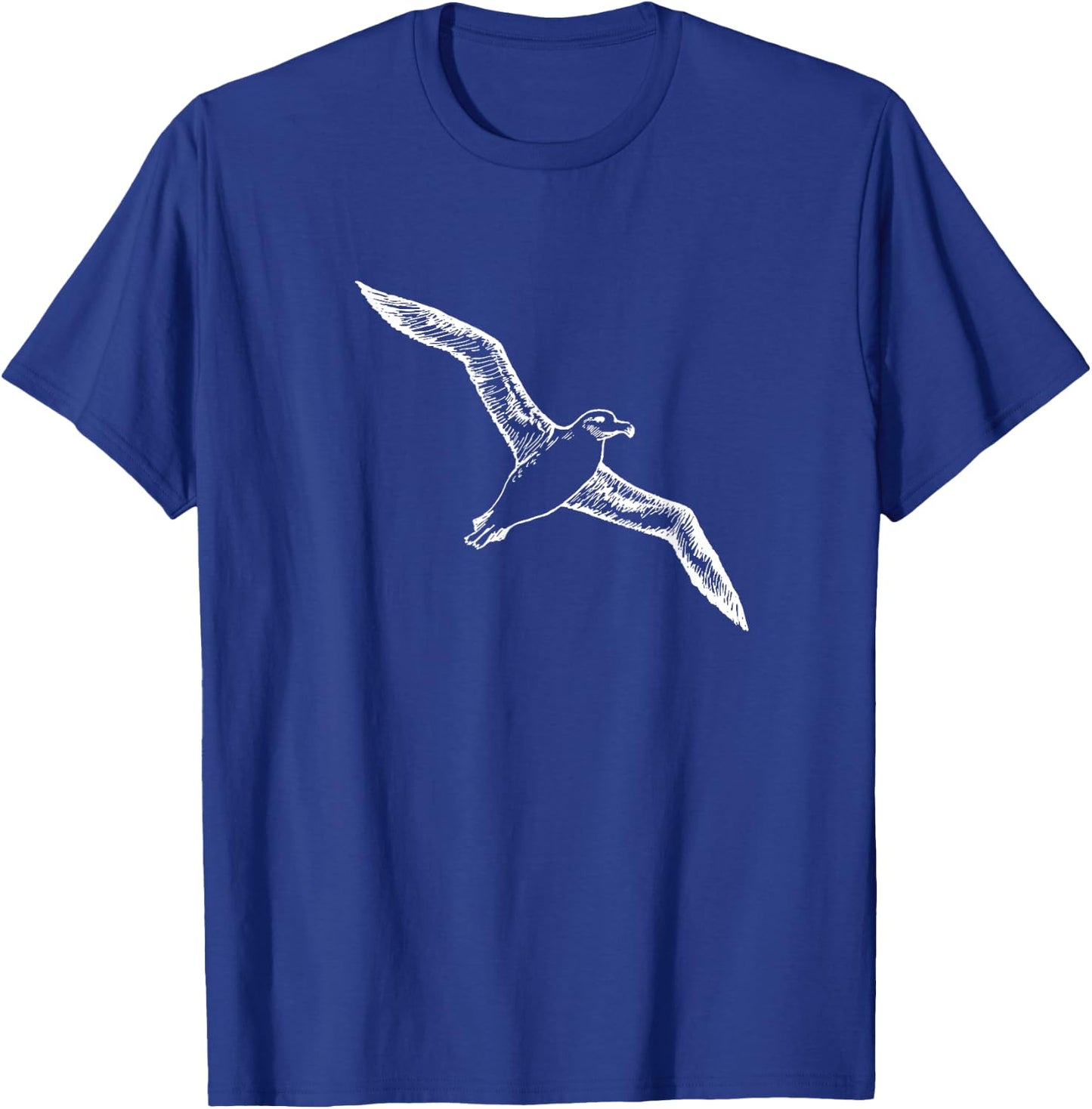 Flying Albatross Bird Design Gift Bird Lover Men Women T-Shirt - T-Shirt | Royal