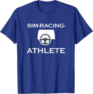 Sim-Racing Athlete Fun Novelty E-racing Design T-Shirt - T-Shirt | Royal