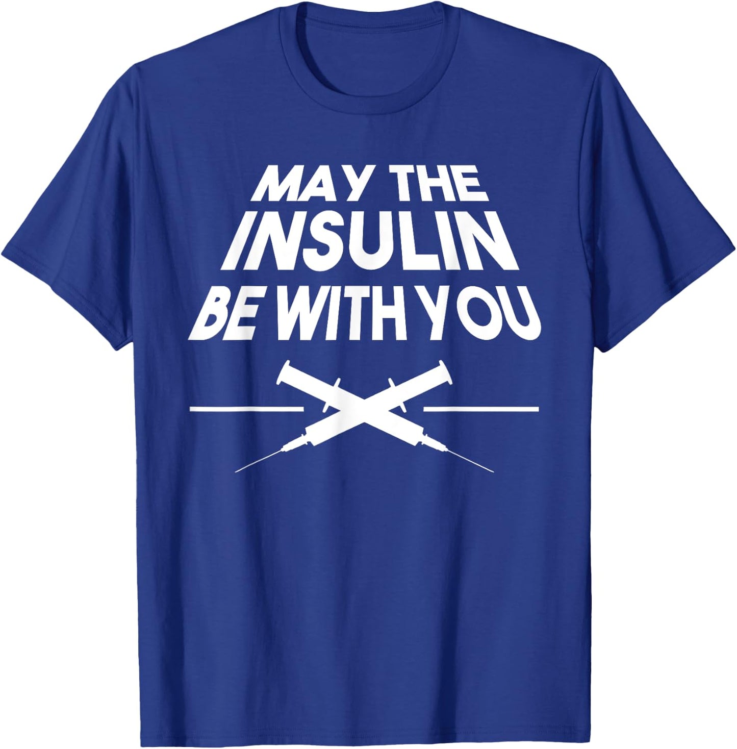 Funny Type 1 Diabetes Gift Diabetic Men Women Kids Children T-Shirt - T-Shirt | Royal