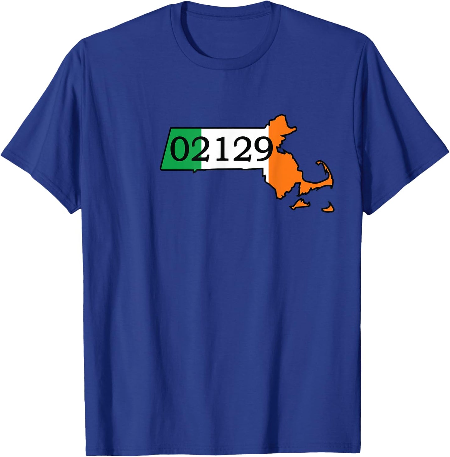 Charlestown 02129 Irish Flag T-Shirt - T-Shirt | Royal
