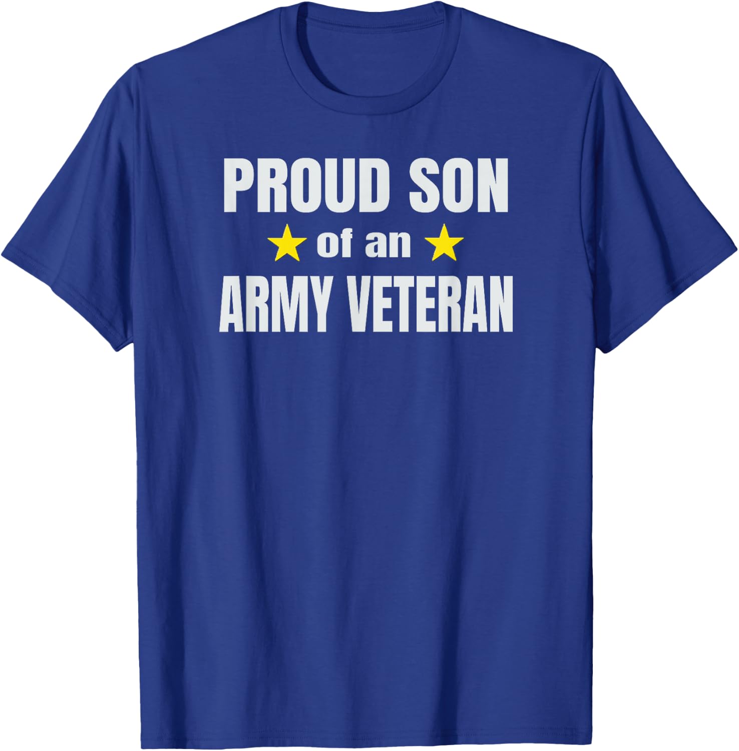 US Army Veteran Proud Son of Army Vet T-Shirt - T-Shirt | Royal