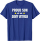 US Army Veteran Proud Son of Army Vet T-Shirt - T-Shirt | Royal