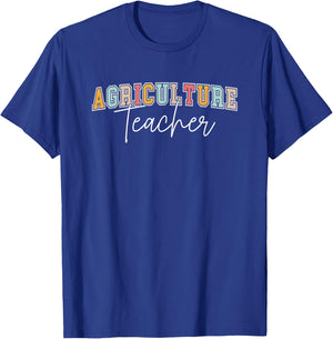 AG Teacher Future Farmer Agriculture Teacher T-Shirt - T-Shirt | Royal