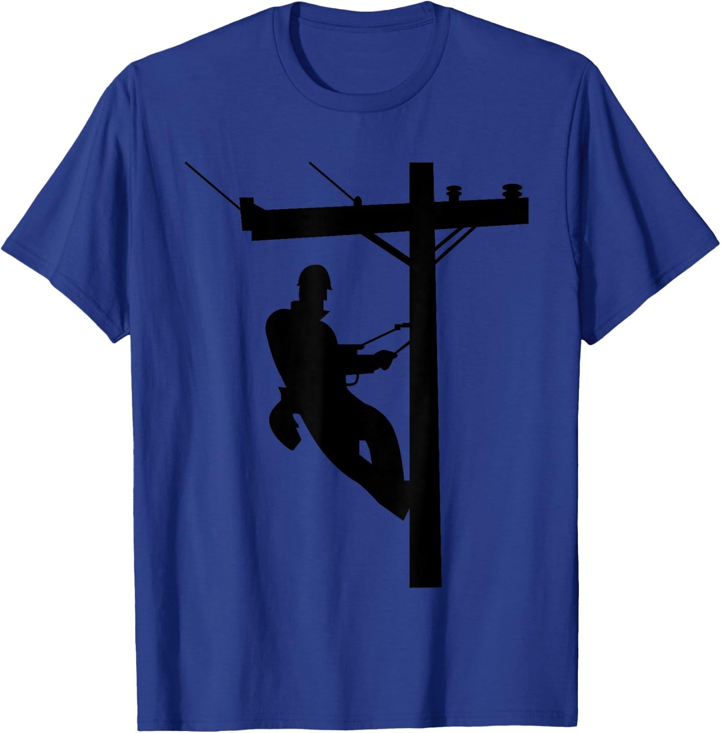 Lineman | Electric Cable Lineman Gift T-Shirt - T-Shirt | Royal