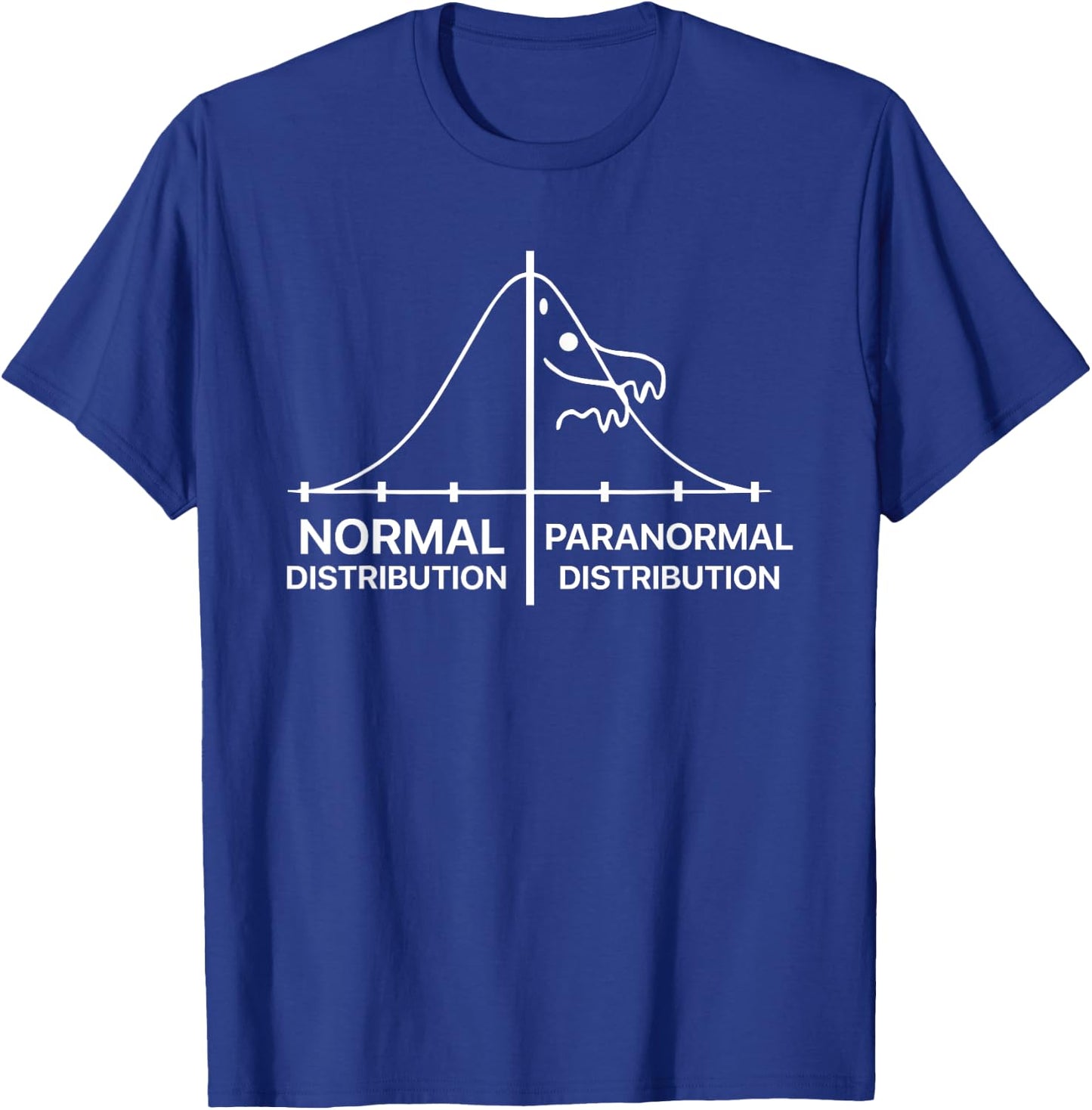 Normal Distribution Paranormal Distribution T-Shirt - T-Shirt | Royal