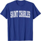 SAINT CHARLES IL ILLINOIS USA Vintage Sports Varsity Style T-Shirt - T-Shirt | Royal