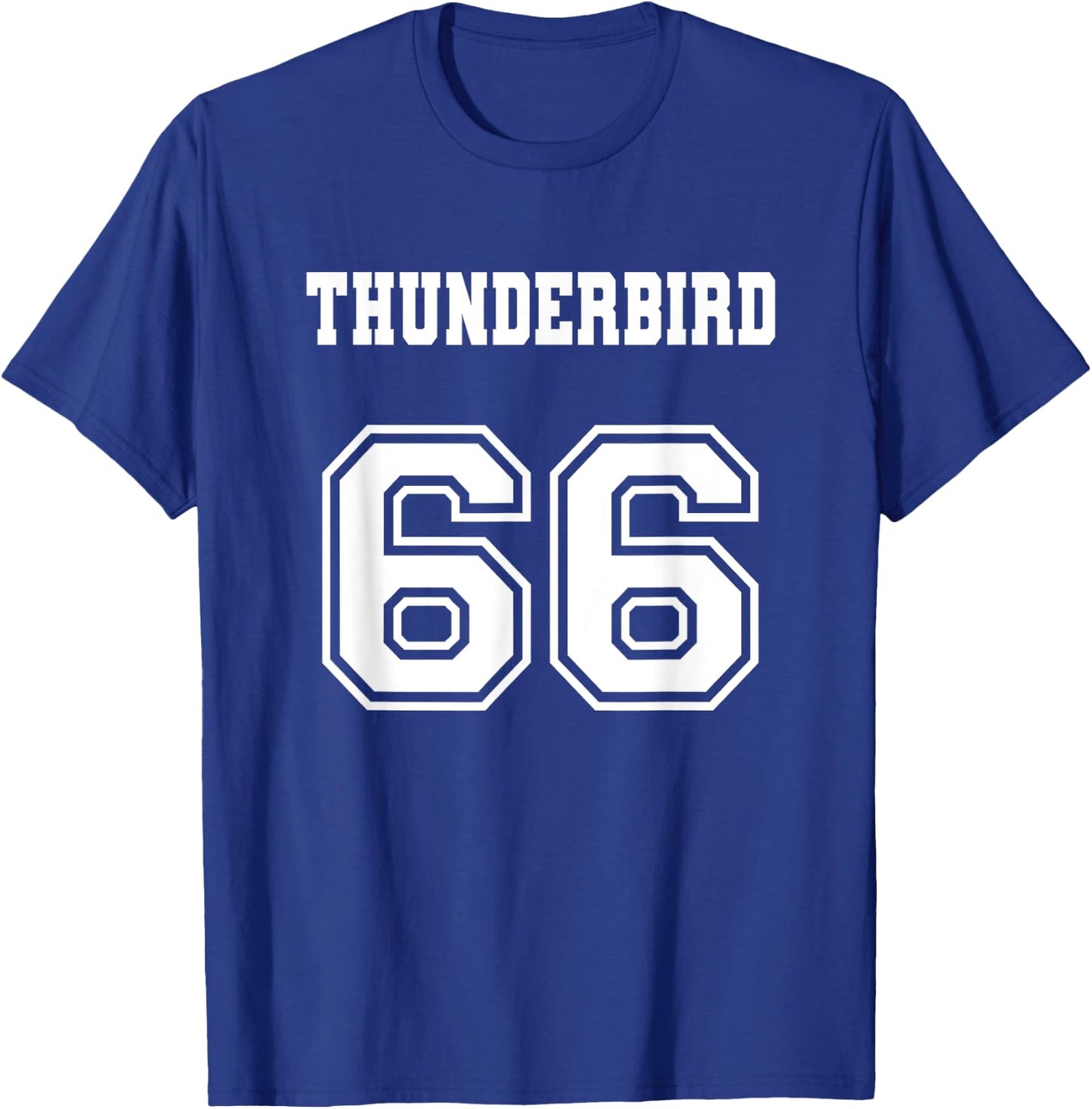 Jersey Style Thunderbird 66 1966 Muscle Classic Car T-Shirt - T-Shirt | Royal