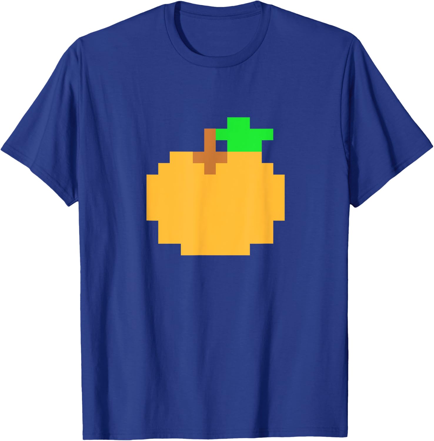 Orange Pixel 8-bit Arcade Video Game Matching Costume Team T-Shirt - T-Shirt | Royal