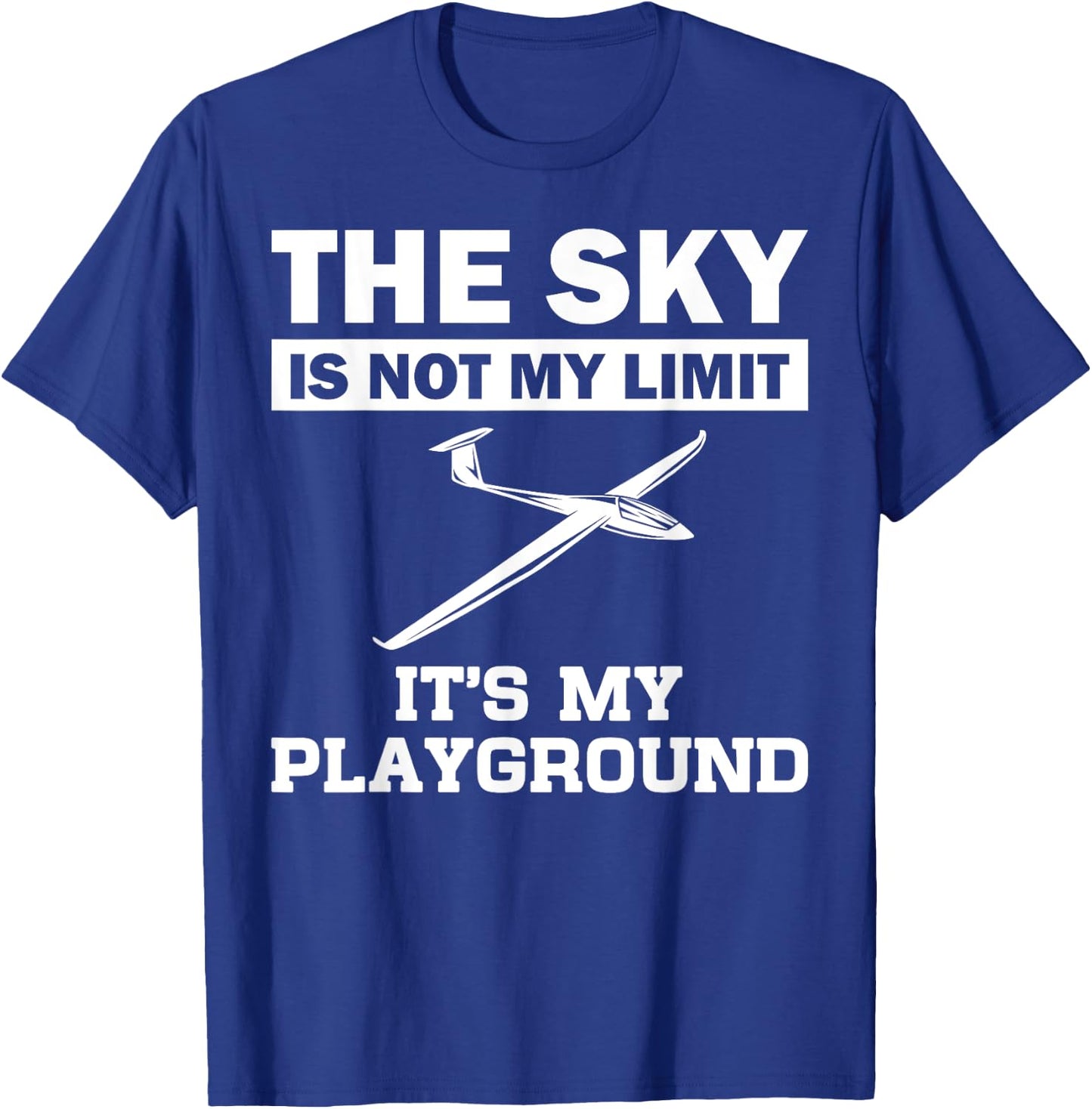 Funny Glider Art Gliding Pilot Aviation Lover Men Women T-Shirt - T-Shirt | Royal