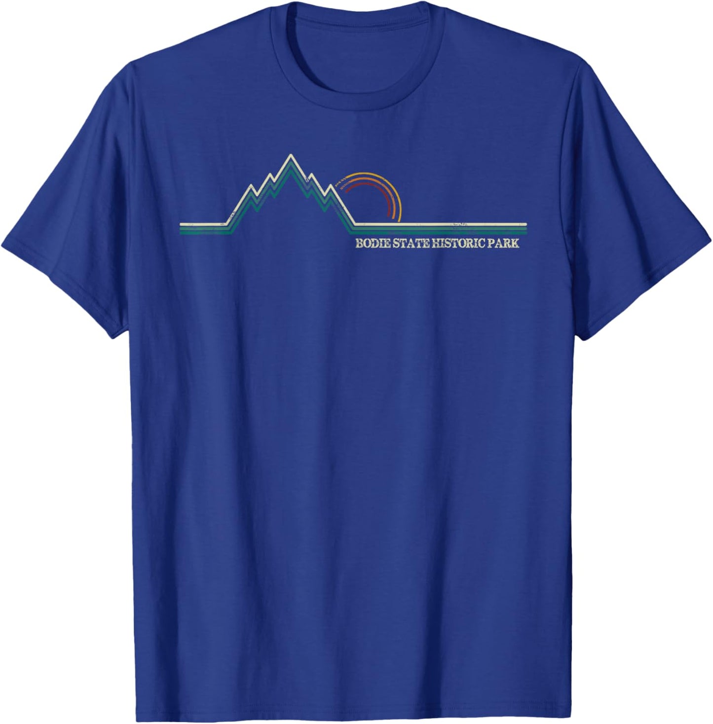 Bodie State Historic Park Mountain Retro T-Shirt - T-Shirt | Royal