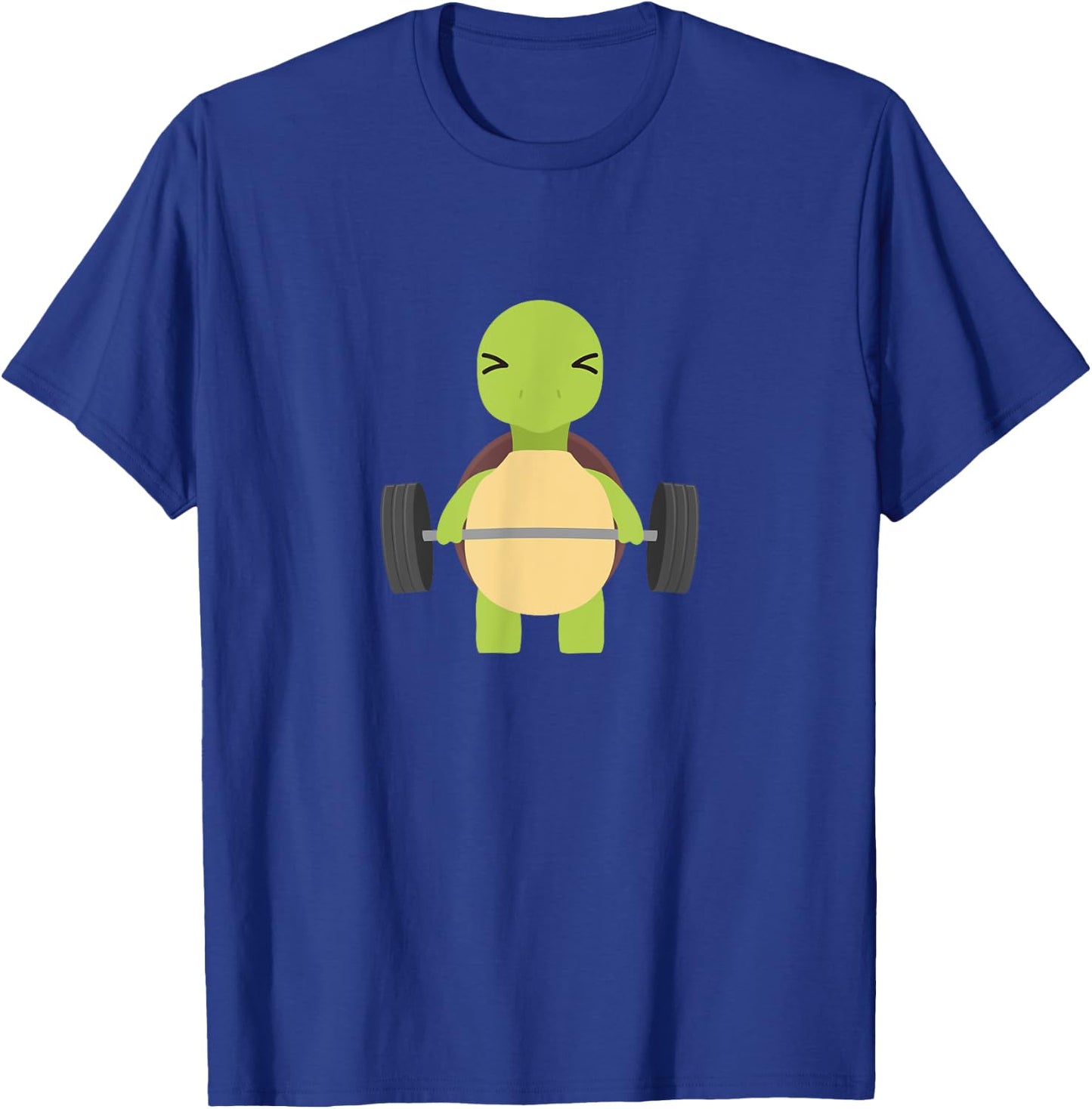 Turtle Deadlift Design - Weight Lifting Gym Workout T-Shirt - T-Shirt | Royal