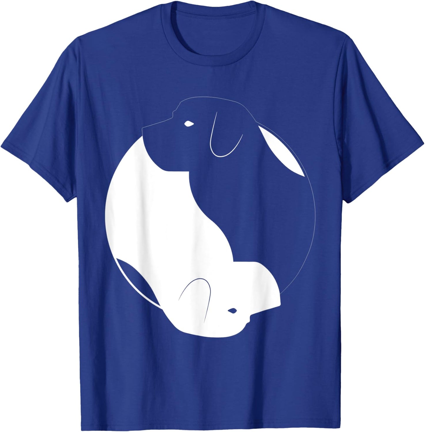 Yin Yang Labrador Funny Retriever Symbol Zen Meditation T-Shirt - T-Shirt | Royal