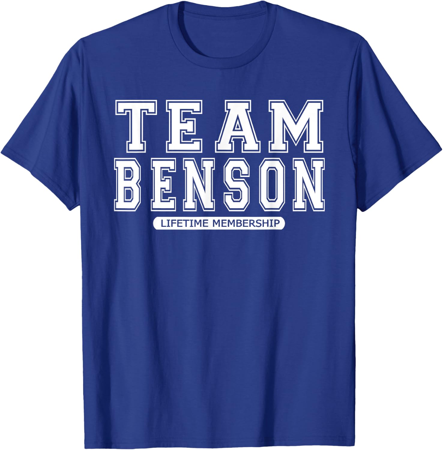 Team BENSON Family Surname Reunion Crew Member Gift T-Shirt - T-Shirt | Royal