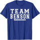 Team BENSON Family Surname Reunion Crew Member Gift T-Shirt - T-Shirt | Royal