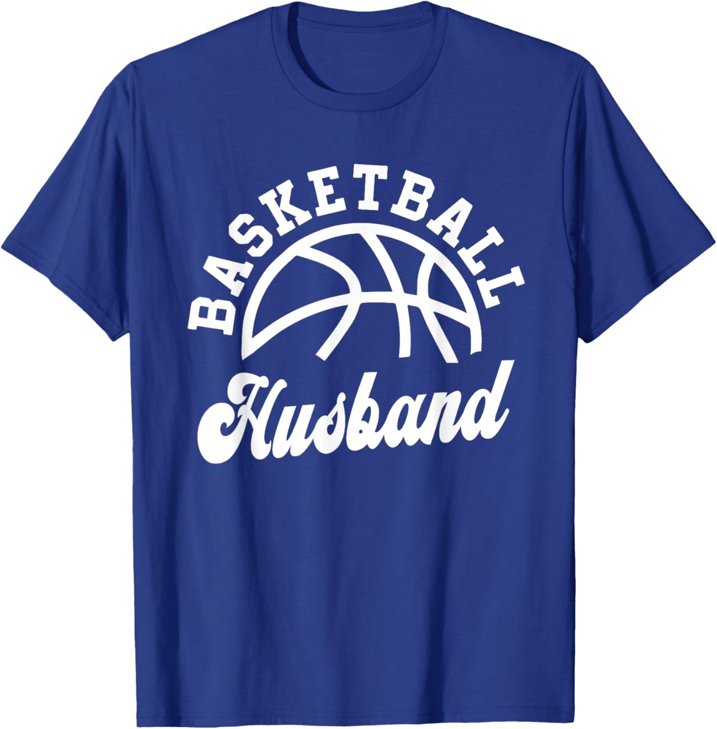 Basketball Husband Matching Basketball Team Lover Funny T-Shirt - T-Shirt | Royal