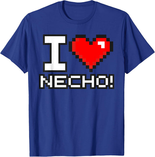 I Love Necho System 8 Bit Heart SF Insurance Agent Agency T-Shirt - T-Shirt | Royal