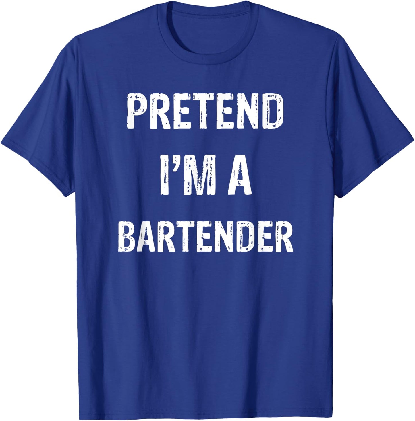 Pretend I'm A Bartender Funny Halloween Party Costume T-Shirt - T-Shirt | Royal