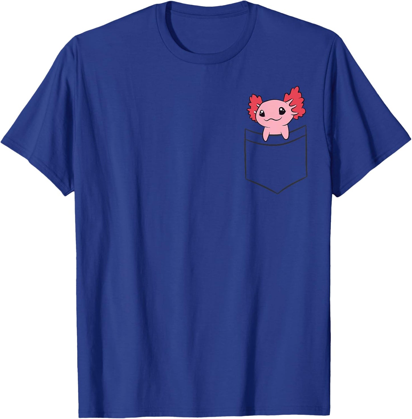 Axolotl In The Pocket Cute Baby Axolotl T-Shirt - T-Shirt | Royal