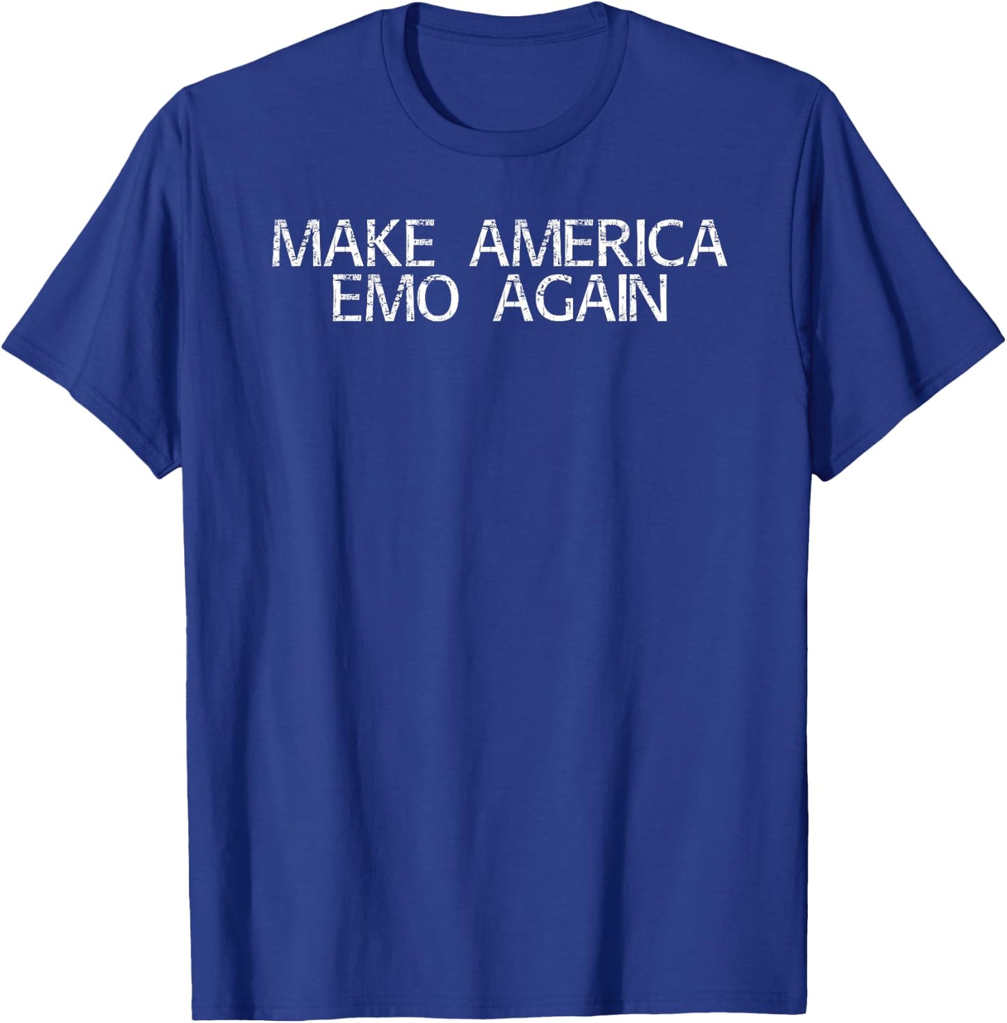 MAKE AMERICA EMO AGAIN Funny Goth US Gift T-Shirt - T-Shirt | Royal