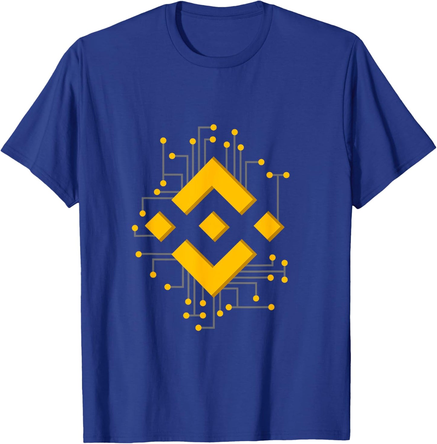 Binance Coin BNB Mechanical Logo Image T-Shirt - T-Shirt | Royal