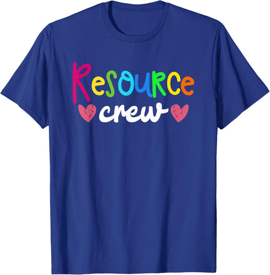 Resource Crew Special Education Teacher Special Ed Gift Women T-Shirt - T-Shirt | Royal