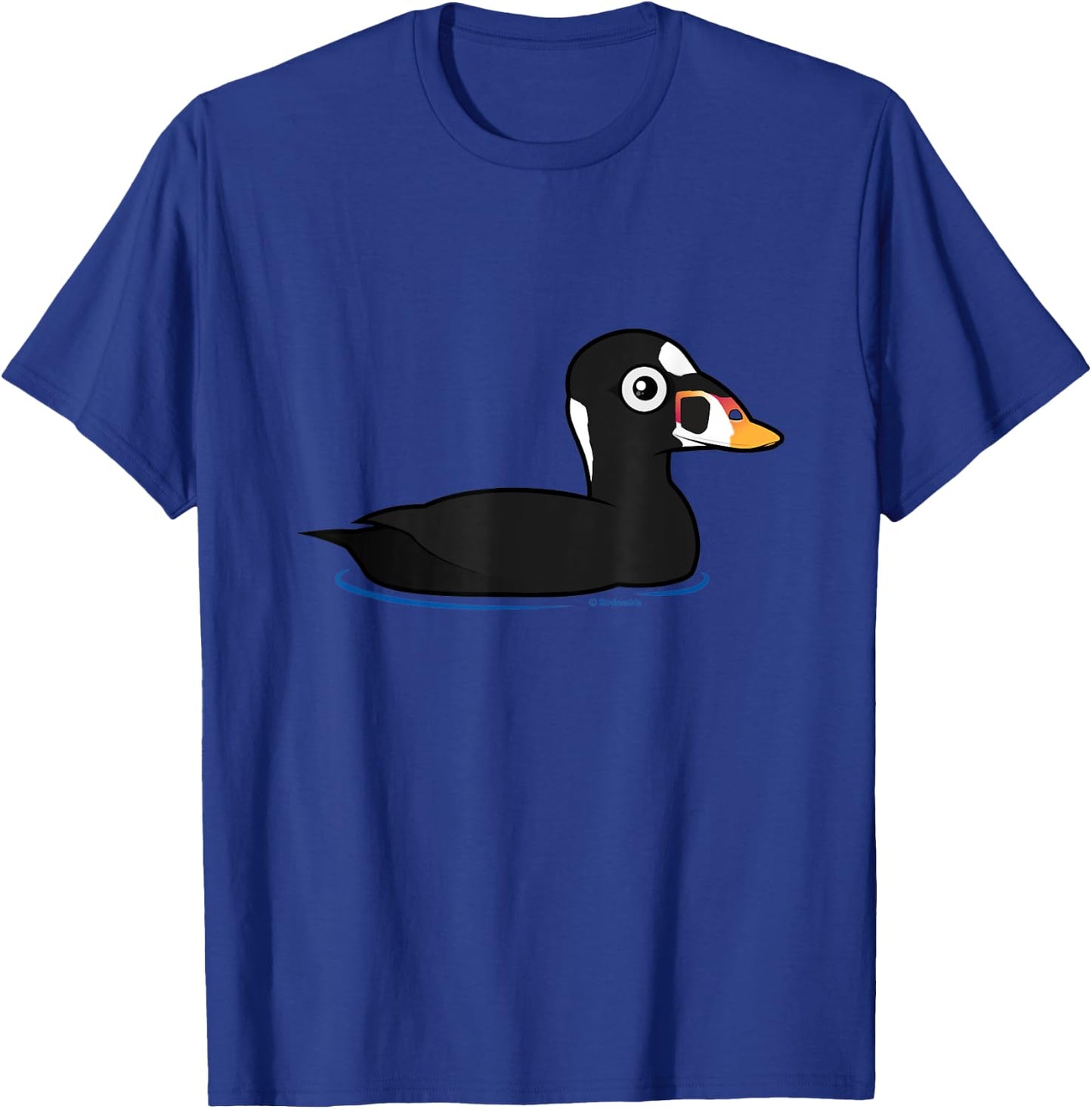 Cute Cartoon Surf Scoter Sea Duck Birder Bird Lover Gift T-Shirt - T-Shirt | Royal
