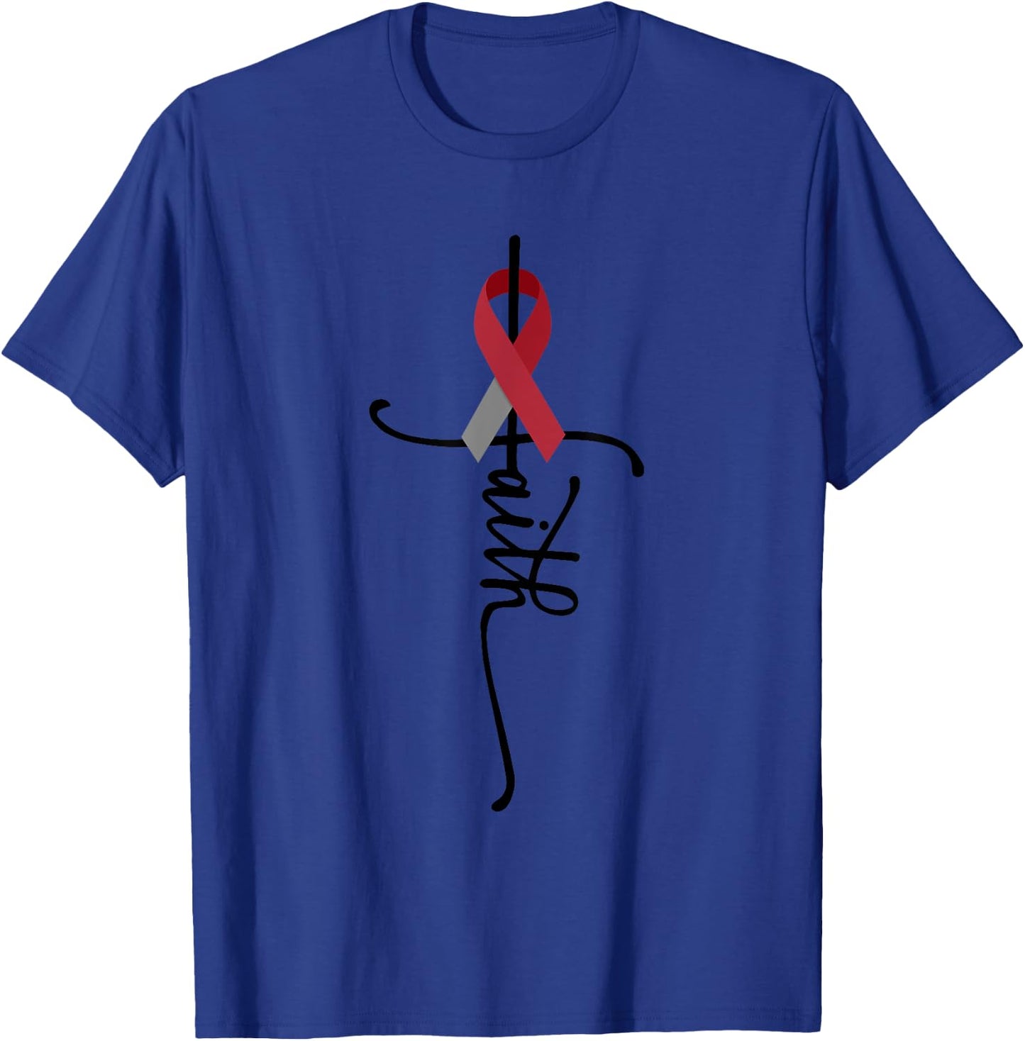 Head And Neck Cancer Faith Head And Neck Cancer Awareness T-Shirt - T-Shirt | Royal