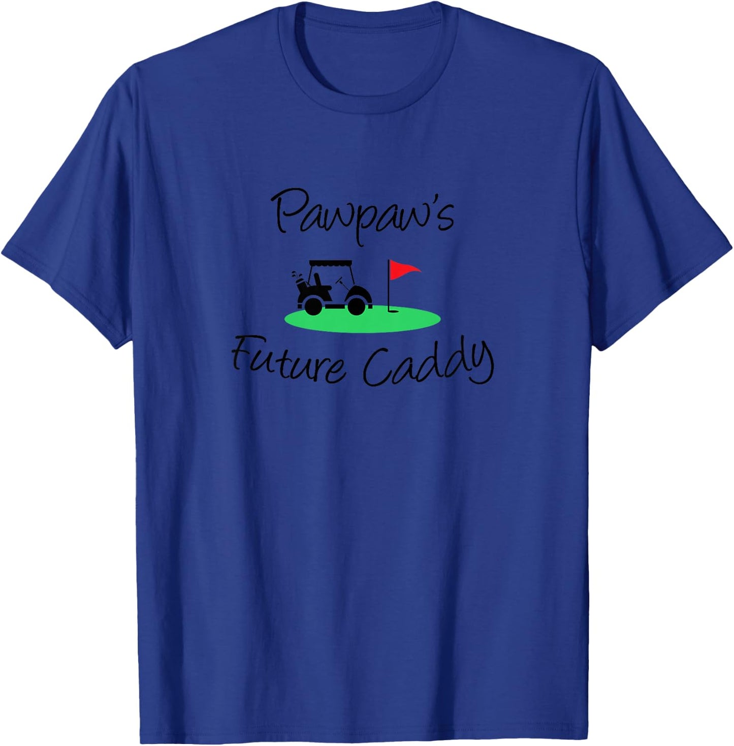 Kids Pawpaw's Future Caddy Cute Grandchild Golf T-Shirt - T-Shirt | Royal