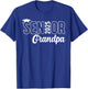 Proud Senior Grandpa 2025 Class Of 2025 Father's Day T-Shirt - T-Shirt | Royal
