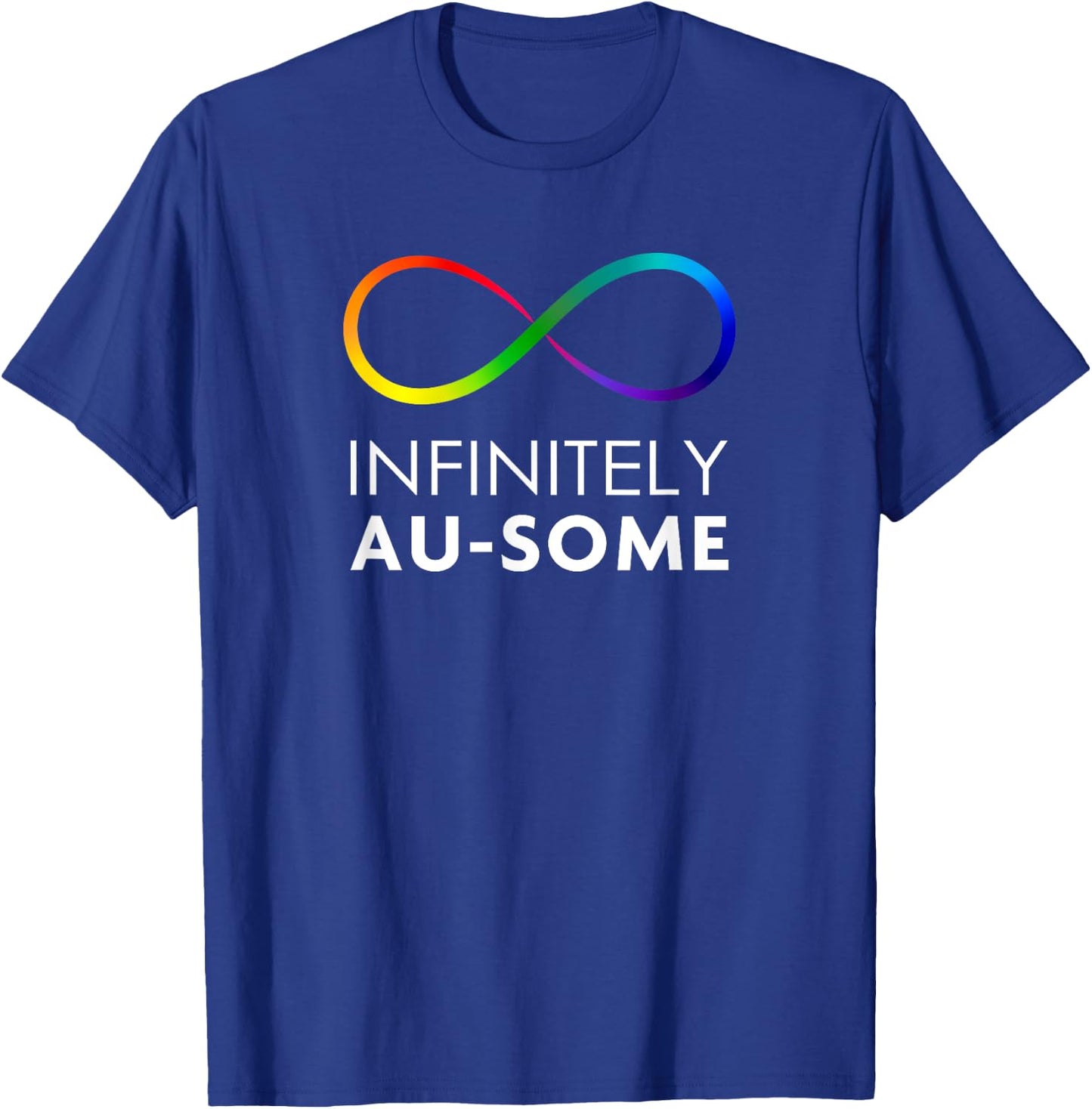 Red Instead Autism - Infinitely AU-SOME Infinity T-Shirt - T-Shirt | Royal