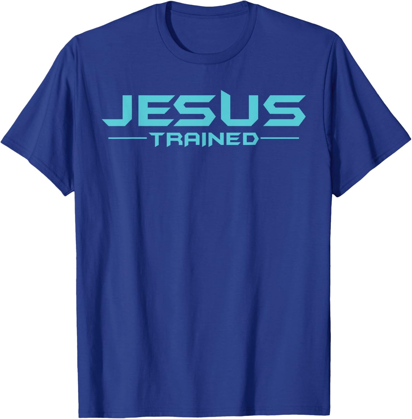 Jesus Trained Classic Wrestling Wrestler Wrestle, Christian2 T-Shirt - T-Shirt | Royal