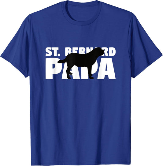 Saint Bernard Gift Dog Dad St. Bernard Papa Women Kids T-Shirt - T-Shirt | Royal