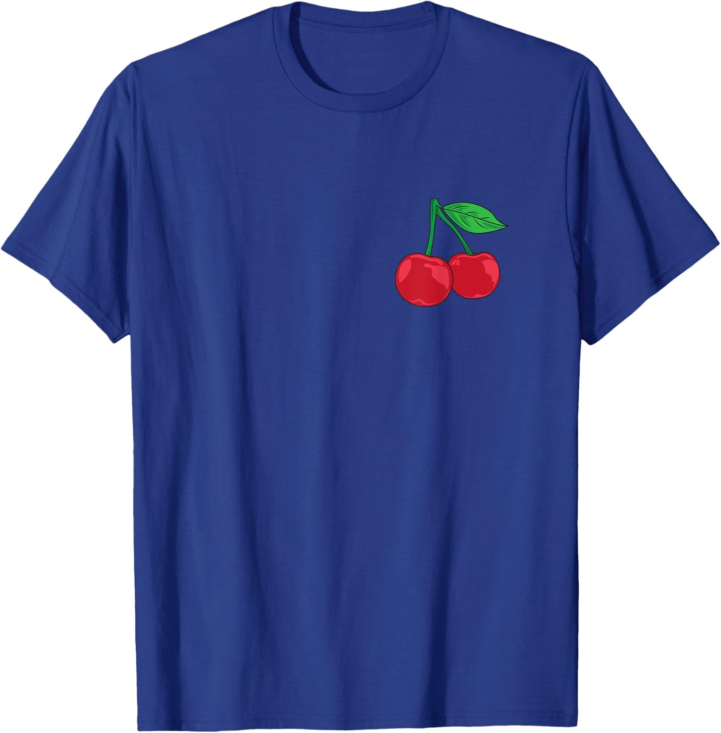Cherry Pocket | Fruit Lover Sweet Bomb Farmer Red Cherries T-Shirt - T-Shirt | Royal