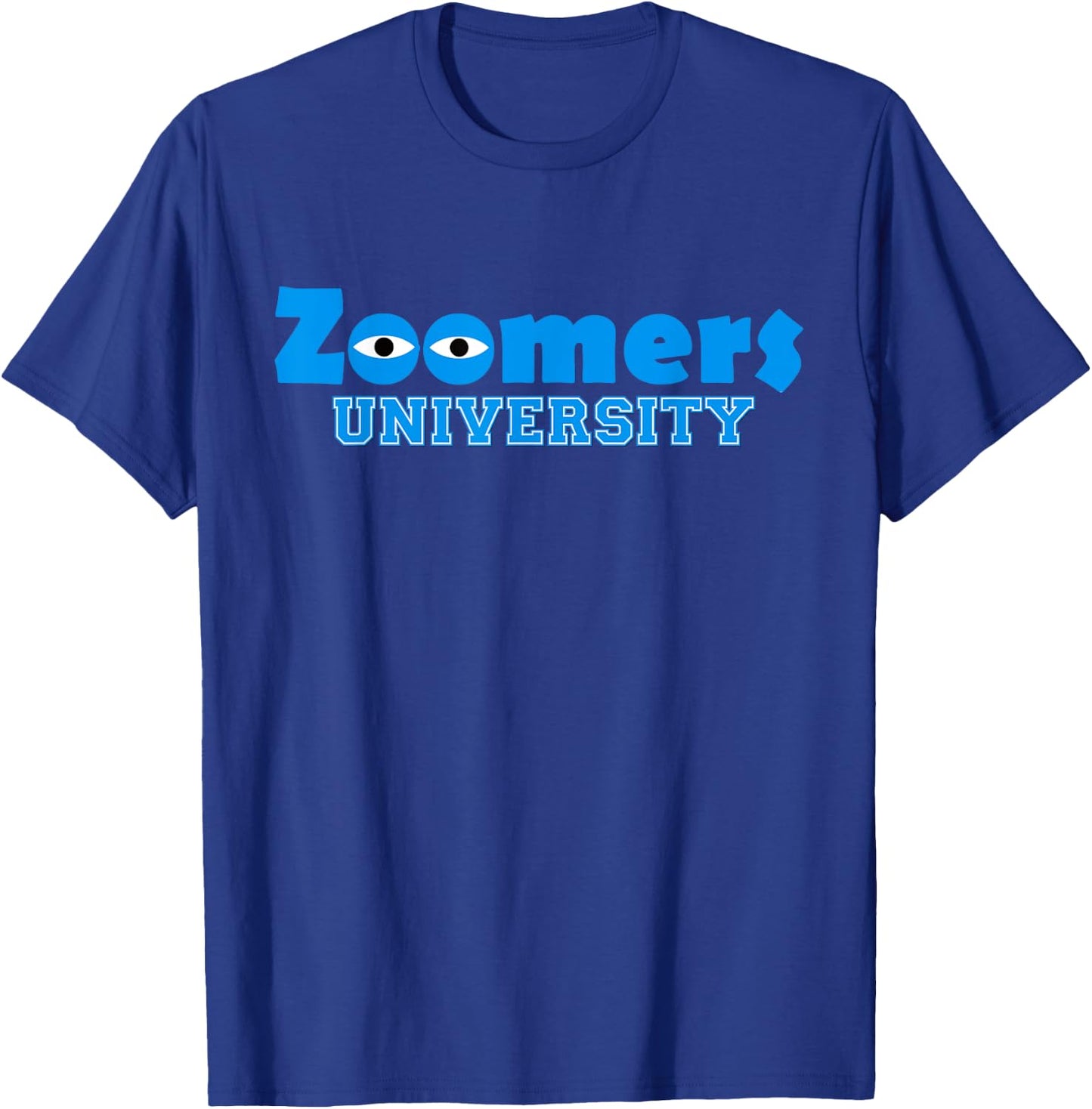 Zoomers University Remote Study at Home Z-gen T-Shirt - T-Shirt | Royal