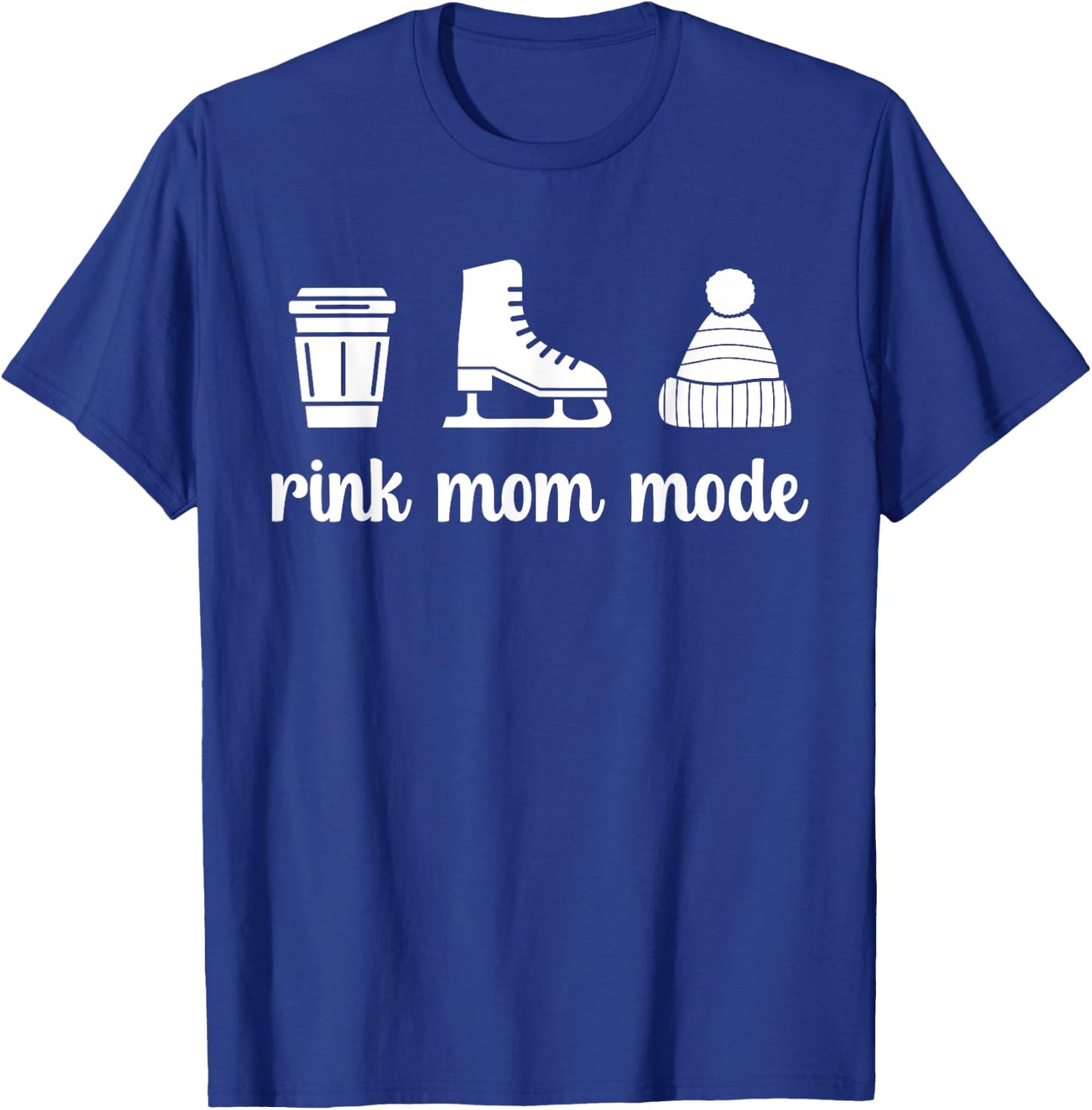 Rink Mom Mode Figure Skating Mom Of A Figure Skater Mama T-Shirt - T-Shirt | Royal