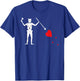 Teerific Teez: PIRATE FLAG (BLACK BEARD) T-Shirt - T-Shirt | Royal