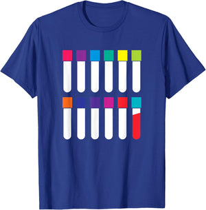 Test Tube Laboratory Phlebotomist Phlebotomy Doctor Gift T-Shirt - T-Shirt | Royal
