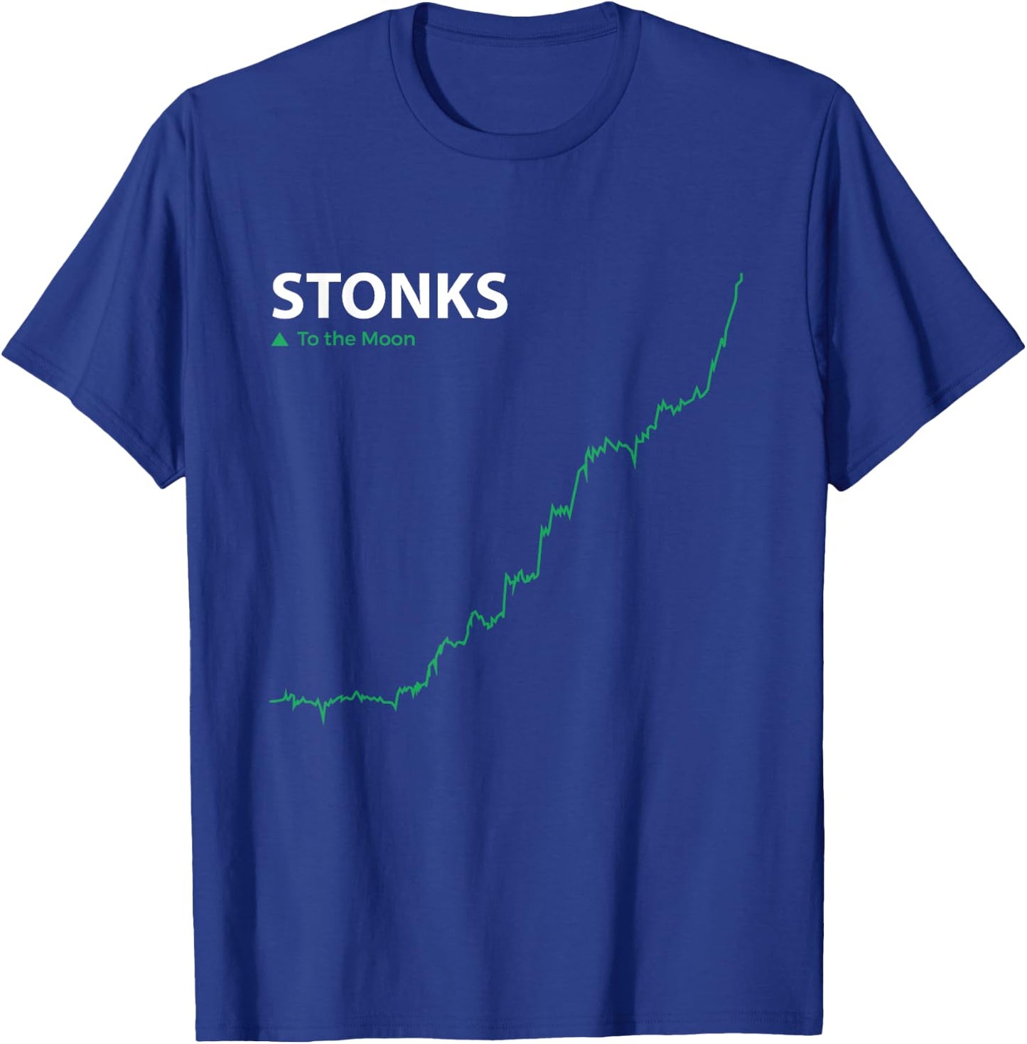 Stonks To The Moon Stock Day Trader Stonks Meme T-Shirt - T-Shirt | Royal