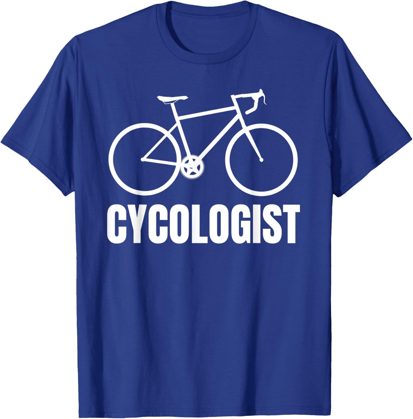 Cycologist Funny Bicycle Bike Gift Short Sleeve T-Shirt - T-Shirt | Royal