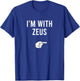 I'm With Zeus Halloween Costume Party Matching Zeus T-Shirt - T-Shirt | Royal