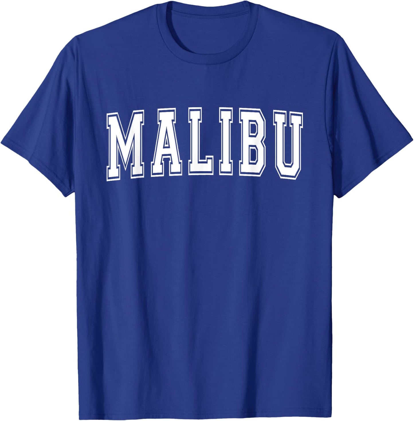 MALIBU CA CALIFORNIA USA Vintage Sports Varsity Style T-Shirt - T-Shirt | Royal