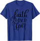Faith Over Fear- Faith Over Fear Handwriting T-Shirt - T-Shirt | Royal