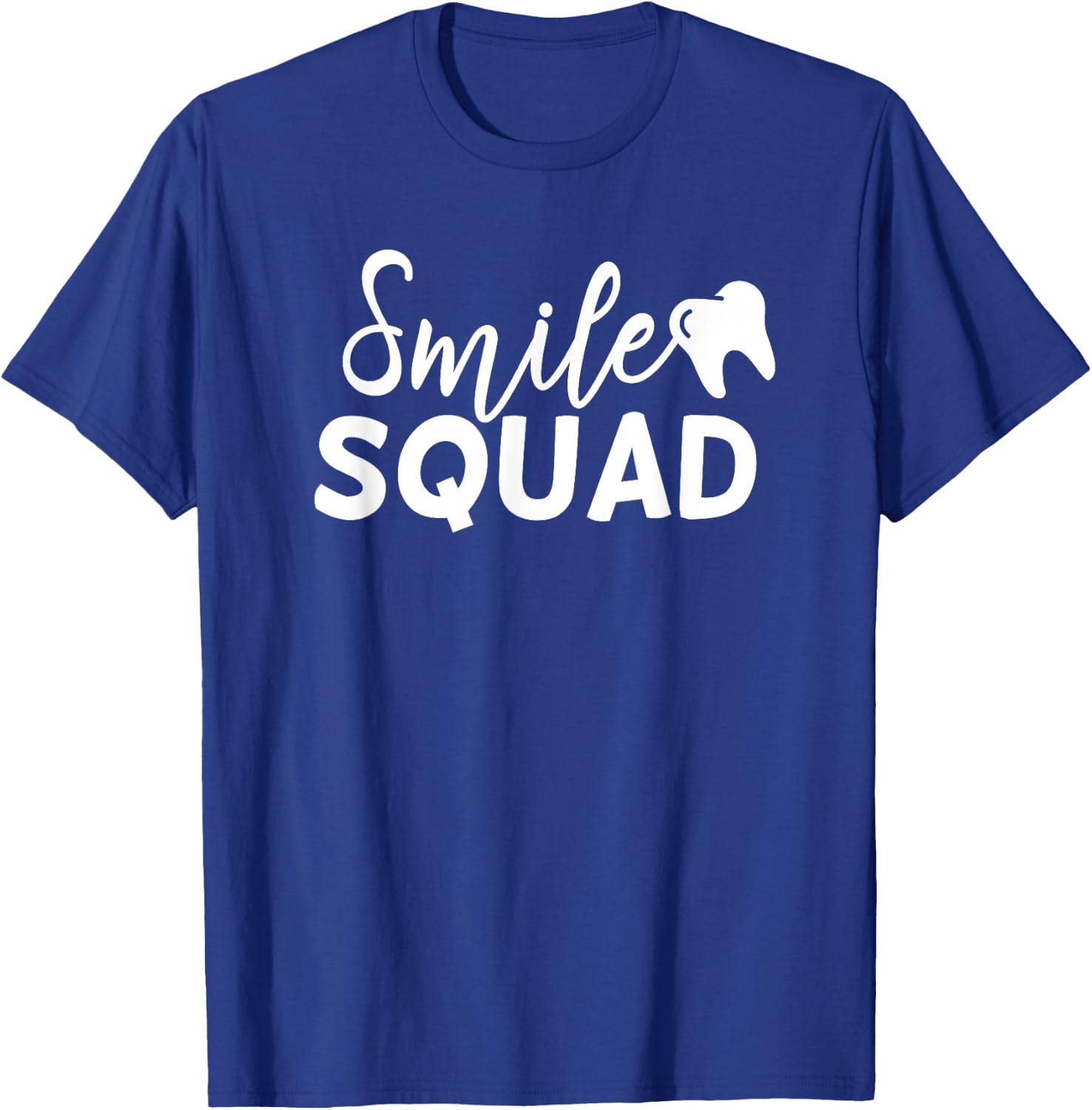Dental Smile Squad Cute Dentist Office and Hygienist Staff T-Shirt - T-Shirt | Royal