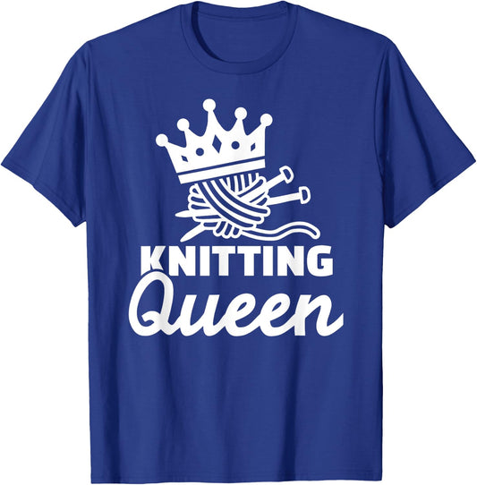 Knitting queen T-Shirt - T-Shirt | Royal