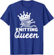 Knitting queen T-Shirt - T-Shirt | Royal