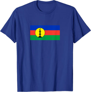 New Caledonia Flag Shirt Flag of New Caledonia T-Shirt - T-Shirt | Royal